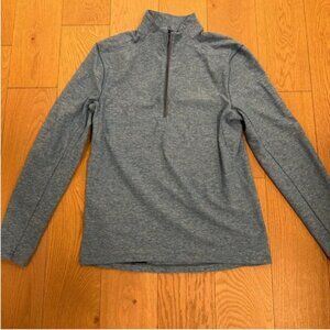 Lululemon Athletica Heathered Blue Quarter-Zip Pullover